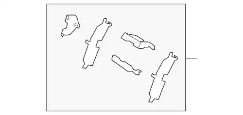 Тормозные колодки дисковые MAZDA L2Y7-26-49Z