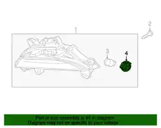SOCKET& HOLDER B45A-51-354 MAZDA
