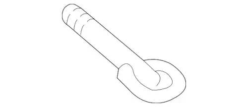 Крюк буксировочный металл C237-50-EJ0 MAZDA