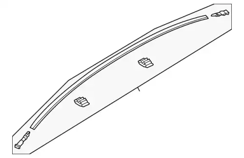  МОЛДИНГ КРЫШИ (BHR1509H0) MAZDA