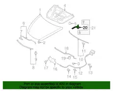 Петля капота GS3L-52-420D MAZDA