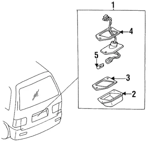 Фонарь габаритный MAZDA B216-51-270C