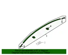 BHS2-50-9H0 Молдинг MAZDA