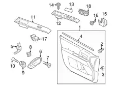 Ручка двери MAZDA D461-58-330A-02