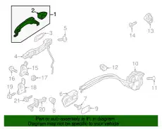 Ручка двери MAZDA GS1D-72-410H-86
