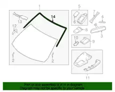 MOULD.WINDOW-FRONT BJS7-50-601B MAZDA