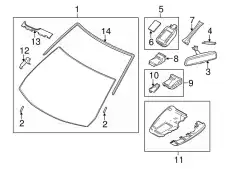 MOULD.WINDOW-FRONT BJS7-50-601B MAZDA