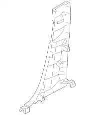 TRIM(L).'B'PILLAR-LO BHN9-68-230-02 MAZDA