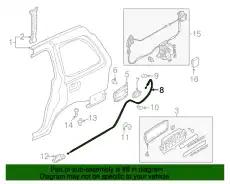 CABLE,F/LID OPENER LC62-56-880D MAZDA