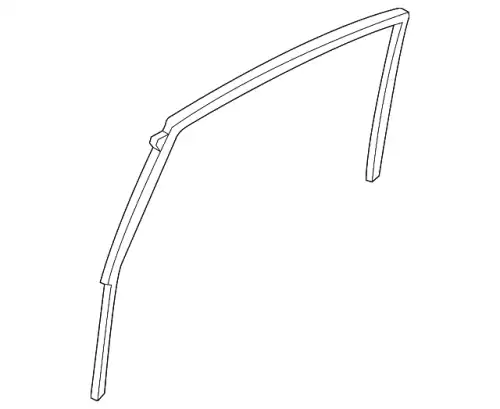 RUN CHANNEL (L) GLAS D651-73-605C MAZDA