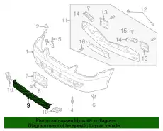 Решетка бампера MAZDA BL8D-50-1T1A