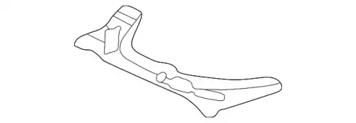 Кронштейн бампера перед лев пластм TA01-50-161C MAZDA