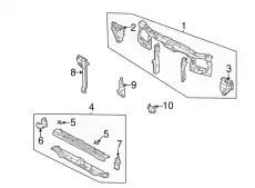 BRKT(L).F.BUMPER-SHR EC01-54-12YB MAZDA