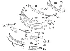 GS3L-51-9L1A МОЛДИНГ ПЛАСТМАССОВЫЙ MAZDA