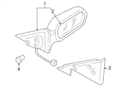 Заглушка крепления зеркала T060-69-171D MAZDA