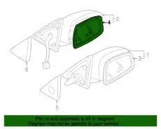 СТЕКЛО ЗЕРКАЛА ЛЕВ B21M-69-1G7A MAZDA