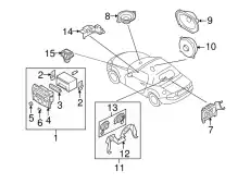 BRACKET,LOUD SPEAKER NF47-66-9B0A MAZDA