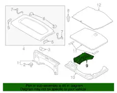 BOARD(R)TRUNK DB3N-68-8E1 MAZDA