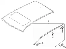  МОЛДИНГ КРЫШИ KD33-50-9H0 MAZDA