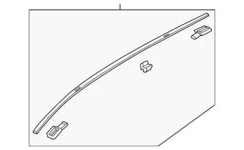  МОЛДИНГ КРЫШИ KD33-50-9H0 MAZDA