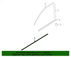 Молдинг двери BP4K-50-691-28 MAZDA