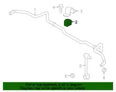 BUSH STABILIZER-FRT TD11-34-156C MAZDA