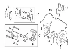 HOSE(R).FLEXIBLE-FRT BJS7-43-980A MAZDA