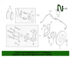 HOSE(L).FLEXIBLE-FRT BJS7-43-990A MAZDA