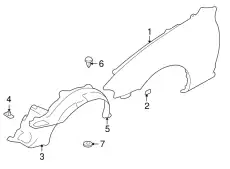 Подкрылок MAZDA N067-56-142