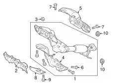 Прокладка коллектора MAZDA L572-13-460