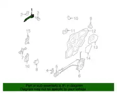 Ручка двери MAZDA GJ6A-58-410N-38