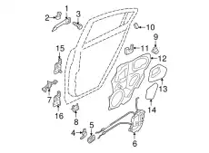Ручка двери MAZDA GJ6A-58-410N-28