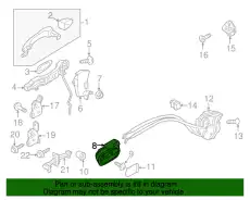 HANDLE(R).INNER DL40-58-330C-02 MAZDA