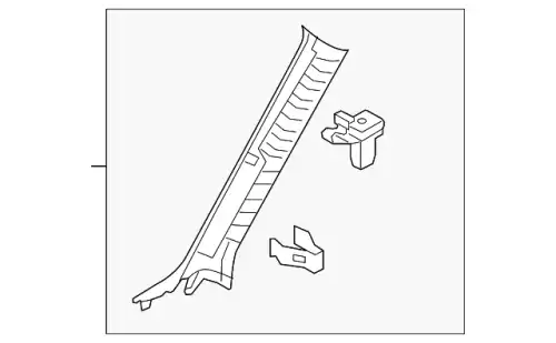 TRIM(R).'A'PILLAR BHN9-68-160H-75 MAZDA