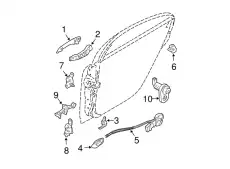 Ручка двери MAZDA GJ6A-72-410J-88