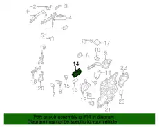 Ручка двери MAZDA BBM4-73-330C-02