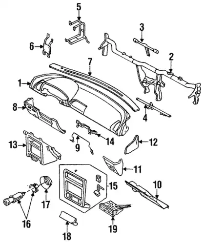 Прикуриватель B150-66-250 MAZDA