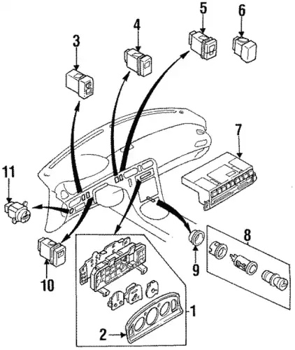 Прикуриватель H260-66-250 MAZDA