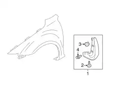 Брызговик перед лев CC29-51-850C MAZDA