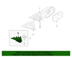B32H691A787 MAZDA ЗЕРКАЛА НАКЛАДКА