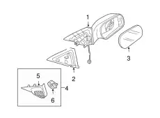 B32H691A787 MAZDA ЗЕРКАЛА НАКЛАДКА