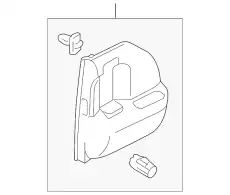 REAR DOOR TRIM UPPER C235-68-59YC-02 MAZDA