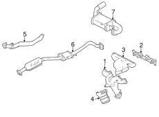 GASKET EX MANIFOLD BP8J-13-4M0 MAZDA