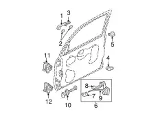 BASE HANDLE RH EF21-58-412A MAZDA