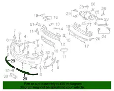 Накладка бампера GP9A-51-9H1A MAZDA