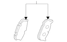 ATTACHM RR PAD -USA GPYA-26-49ZA MAZDA