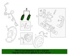 ATTACHM RR PAD -USA GPYA-26-49ZA MAZDA