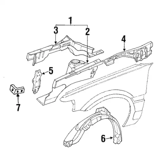 Подкрылок MAZDA B455-56-141B