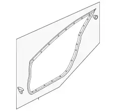 WEATHERSTRIP(L).DOOR BHN9-59-760C MAZDA