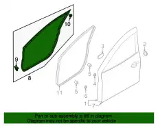WEATHERSTRIP(L).DOOR BHN9-59-760C MAZDA